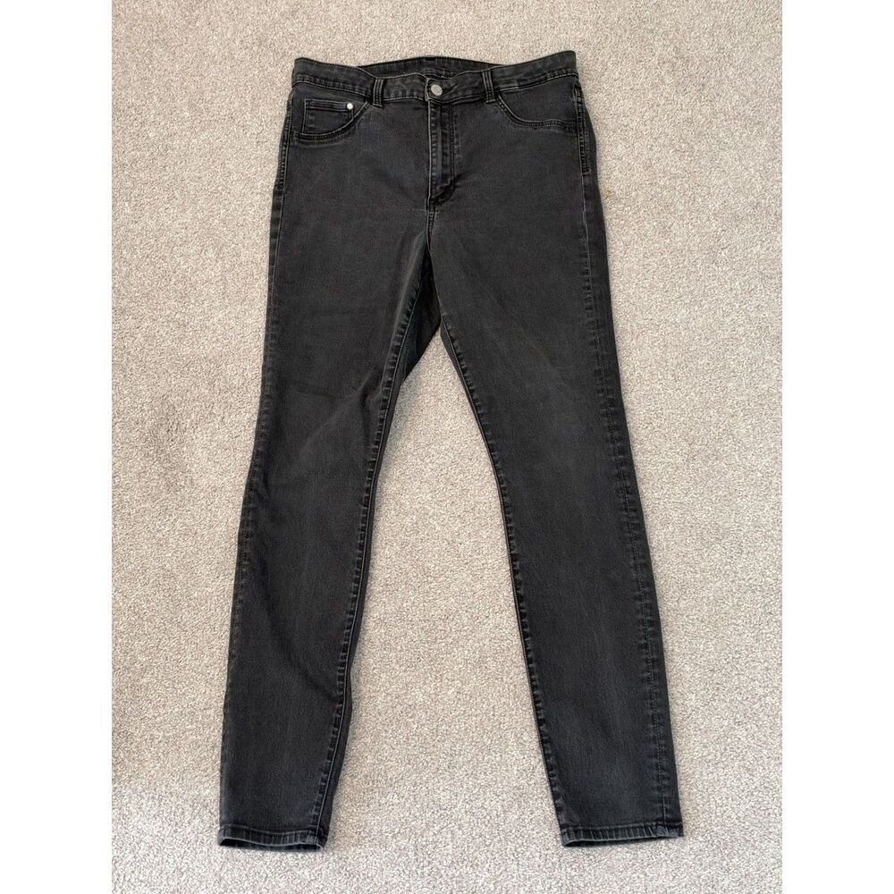 H&M &Denim Black High Waisted Jeggings Skinny Jeans Size 31/32